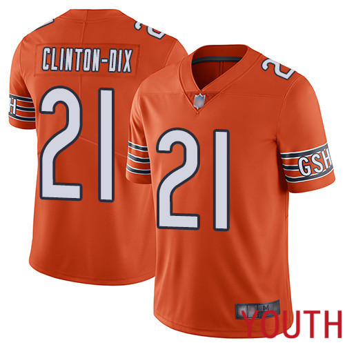 Chicago Bears Limited Orange Youth Ha Ha Clinton-Dix Alternate Jersey NFL Football #21 Vapor Untouchable->youth nfl jersey->Youth Jersey